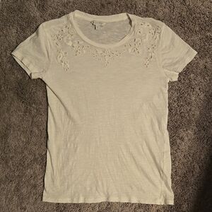 Lucky Brand White Short Sleeve Tee